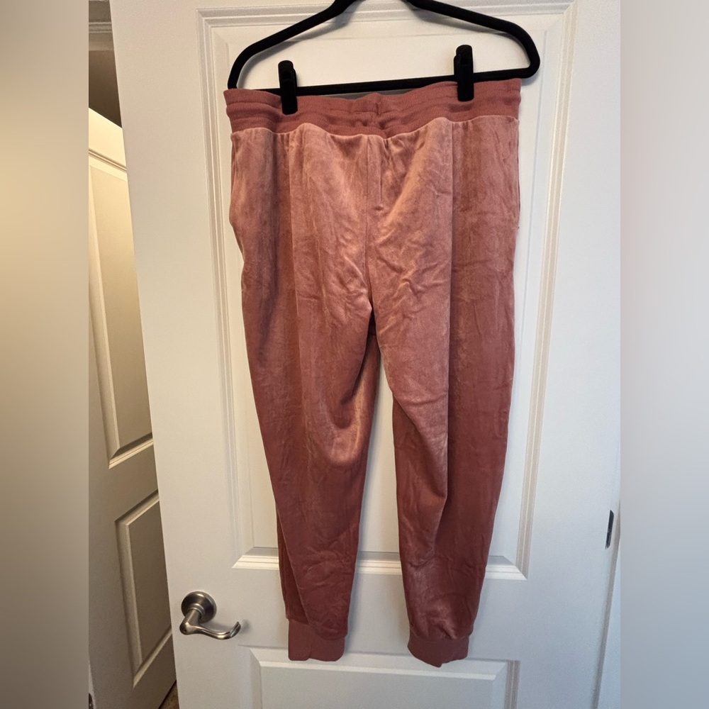 FELINA ROSE PINK VELOUR ZIP HOODIE SET XL - Picture 6 of 14